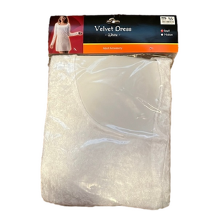 mini white velvet dress